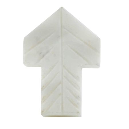 White Arrow Shape Marble Cabinet knob